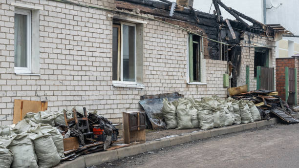 Professional Fire Damage Removal technician working in Jackson, WI